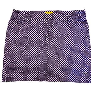 Adorable purple checked skort